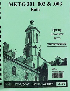 MKTG 301 Roth packet 122 cover